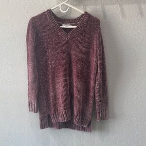 Orvis Deep Maroon V-Neck Sweater
